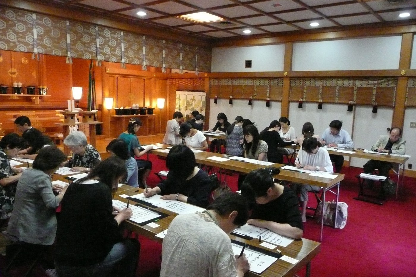 浄書会の様子